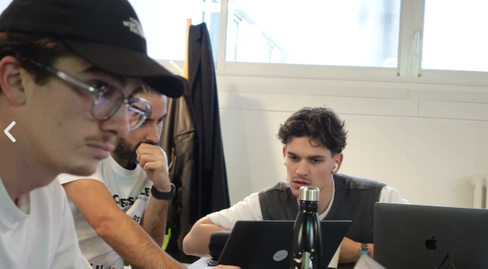 Équipe Sales concentrée pendant le challenge BPTS Winter 2025