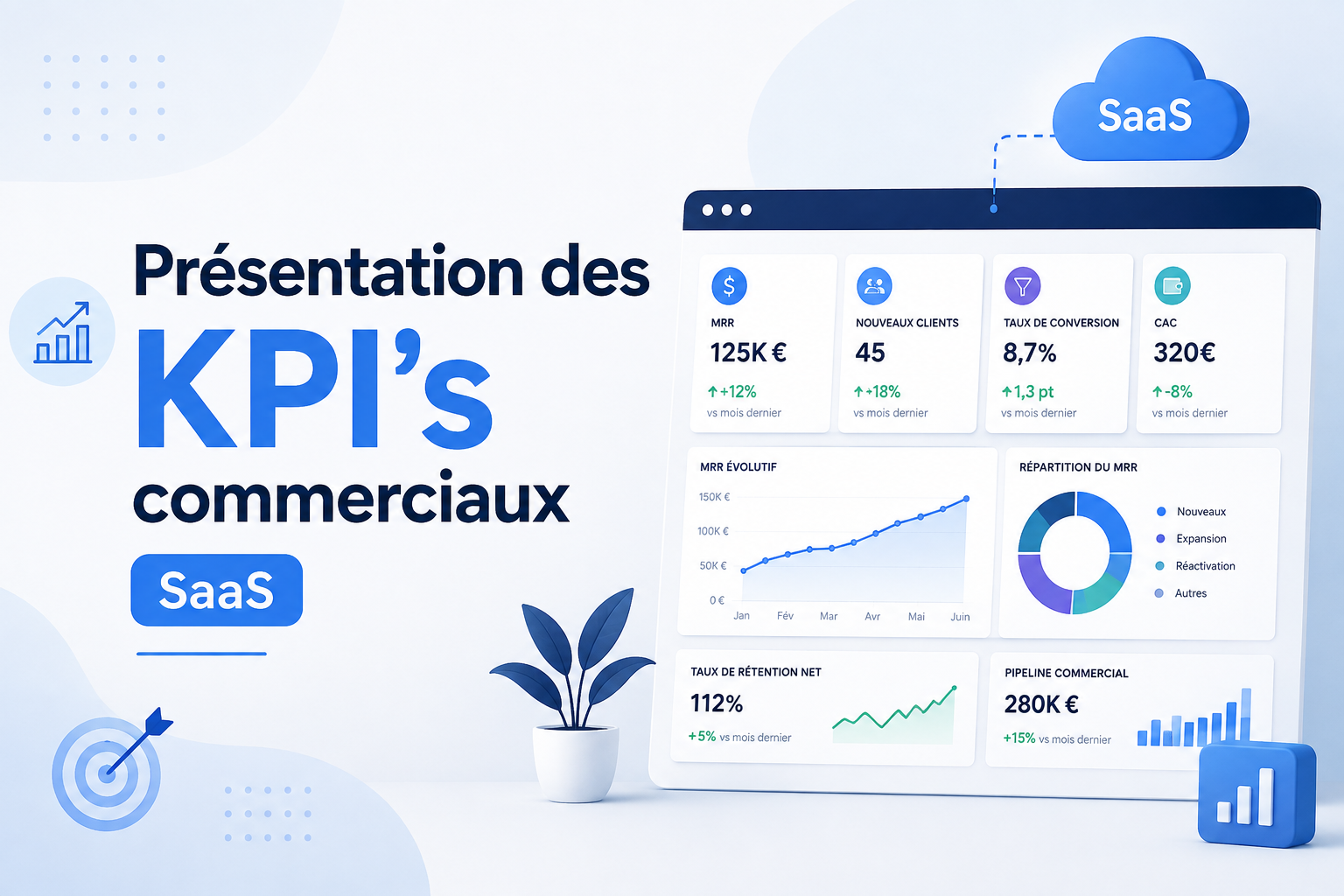 Présentation des KPIs commerciaux SaaS