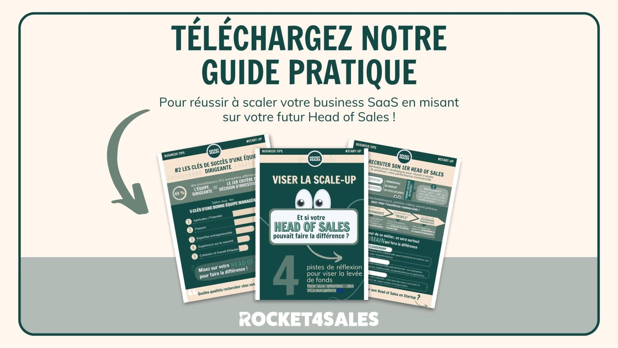 infographie livre blanc : reussir à scaler sa startup SaaS en misant sur le recrutement d'un Head of Sales