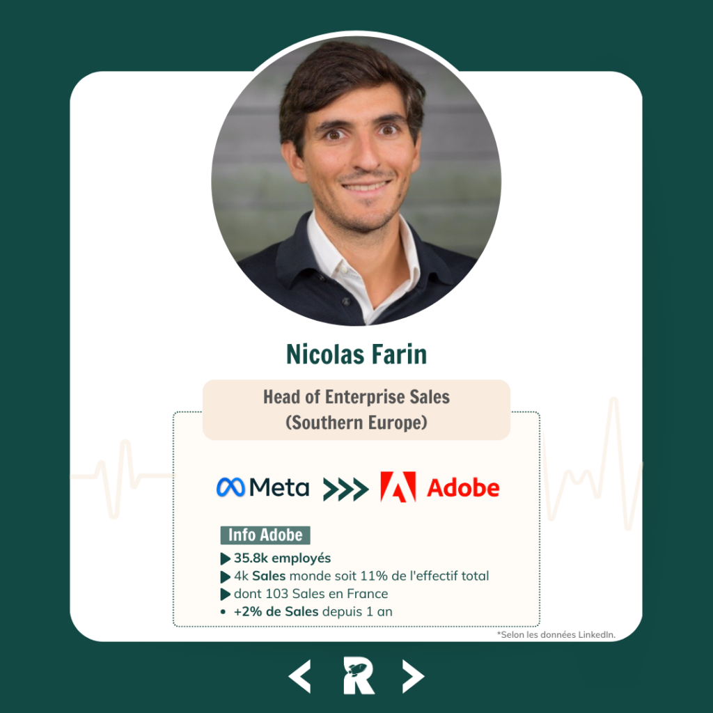 Nicolas Farin - Head of Enterprise Sales - Adobe, anciennement : Meta
