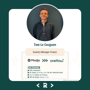 Tom Le Cocguen - Country Manager France - Oneflow ex Modjo